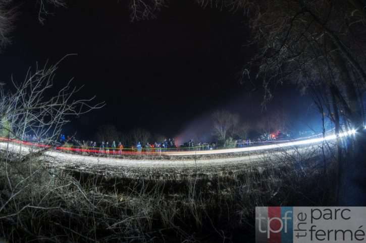 Fans watching SS6 at night